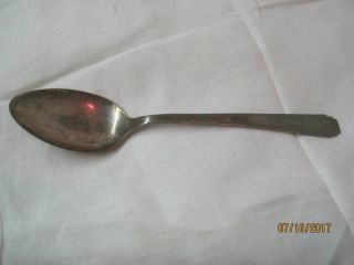 Vintage 1932 Is Wm Rogers Silver Plated Solid Serving Spoon Friendship Medality