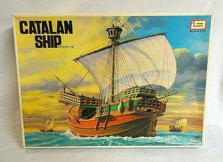 Look Vintage 1970`s Imai " Catalan " Merchant Ship 1/50 Historical Ship Model Kit
