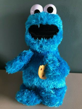 Sesame Street Feed Me Cookie Monster Plush Interactive 13 " Cookie Monster Toy