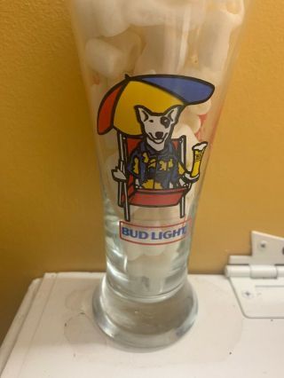 Bud Light Spuds Mackenzie Glass