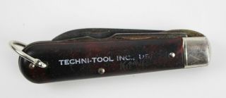 Vintage Colonial Prov Usa Tl29 Electricians Linesman Folding Pocket Knife