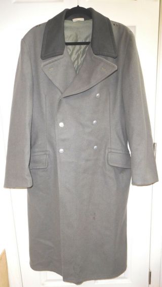 East German Army Wool Overcoat