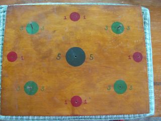 Vintage Wood Ring Toss Game - 1950 
