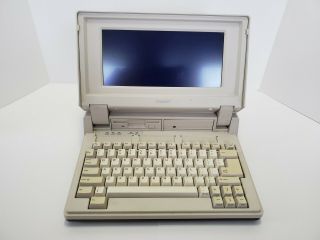 Vintage Tandy 1400 Hd Portable Laptop Computer With Built In Case 25 - 3505