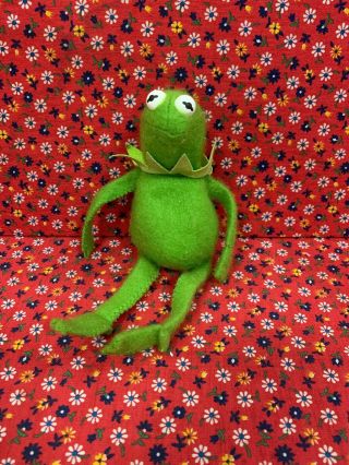Vintage Fisher Price 864 Jim Henson Kermit The Frog Muppet Doll