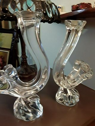 Art Deco - Daum Nancy France Lamps - Both Signed Glass Lamps Stunning