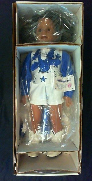 1996 Junior Dallas Cowboys Cheerleader Doll " Domiique Denise Davidson " 19 "