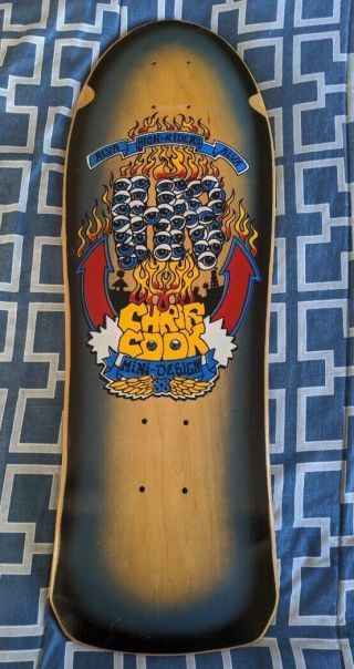 Vintage Alva Chris Cook Mini Nos Skateboard Deck Santa Cruz Powell Peralta