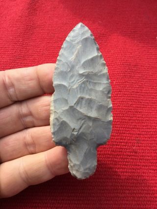 Indian Artifacts / Fine Ohio Adena Spear Point / Authentic Arrowheads