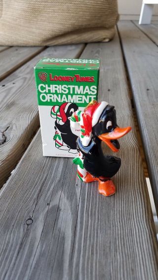 Vintage 1979 Looney Tunes Daffy Duck Christmas Ornament Dave Grossman W Box