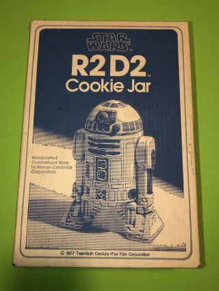 Star Wars R2 - D2 Ceramic Cookie Jar 20th Century Fox Films 1977 Vintage Complete
