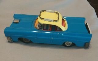 Vintage 1950s Japanese Tin Friction Toy Airport Limousine Car