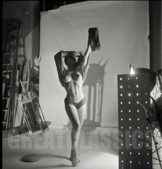Shirley Levitt 1950s Svelte Nude Model 2 1/4 Camera Negative Peter Basch