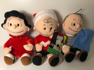 Peanuts Charlie Brown,  Lucy,  & Linus 10” Plush Stuffed Dolls By Applause Kohl’s