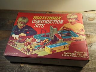 Vintage Matchbox Construction Fold - Out Play Site - For King Size Vehicles