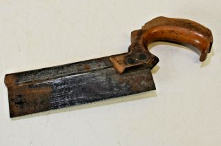 L5094 - Antique Small R.  Groves & Sons 6 " Dovetail Saw Back Saw Split Nut