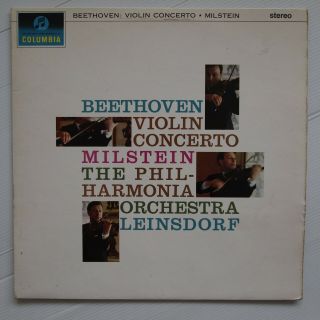 Nathan Milstein " Beethoven Violin Concerto " 1962 Uk Columbia Sax 2508