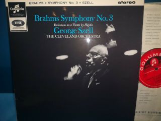 Columbia Sax 2572 S/c 1st George Szell Brahms Symphony No.  3 /haydn Theme Nm