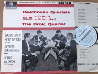 Sax 2504 Beethoven String Quartets Op.  18 Nos.  3 & 6 / Drolc Quartet B/s