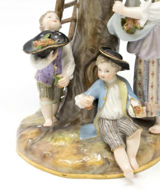 MEISSEN PORCELAIN FIGURAL GROUP,  THE APPLE PICKERS. 2