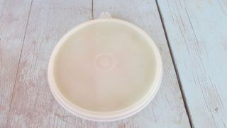 Vintage Tupperware Clear Round Replacement Lid Numbered 227 6 Inch Sheer Clear