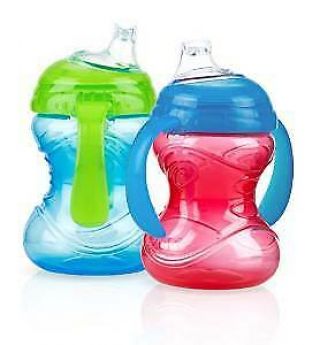 Baby Feeding - Nuby - Pack - Of - 2 2 - Handle Click - It Cup 8oz (1 Set Only) Vary Color
