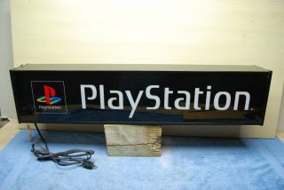 Vintage Play Station Video Games Kay Bee Toy Store Lighted Sign Display