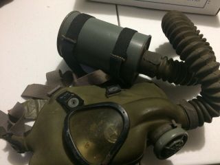 Military Gas Mask Filter Unknown Canister C5 - 2 - 402 Us - M 10 A1 C5 F Ww Ll