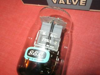 Vintage English G.  E.  C Clear Glass Kt66 Code 7252 Z.  Valve Audio.  Strong Testing