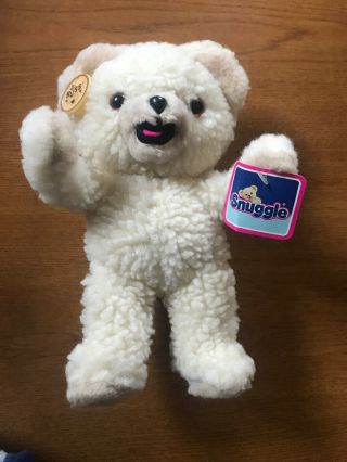 Vintage Snuggle Bear Fabric Softener Plush 16 Inches 1986 Russ Berrie