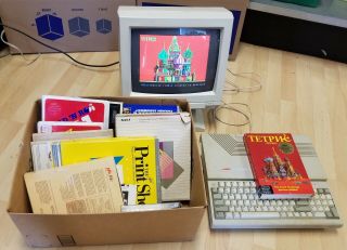 Laser 128 Apple II Clone Vintage Computer w/ Magnavox RGB 80 Monitor,  Tetris, 2
