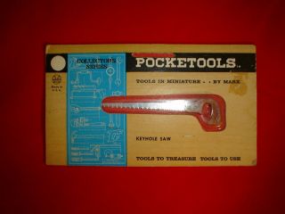 Vintage Marx Pocketools Keyhole Saw Pocket Tools Miniature Toy Tool
