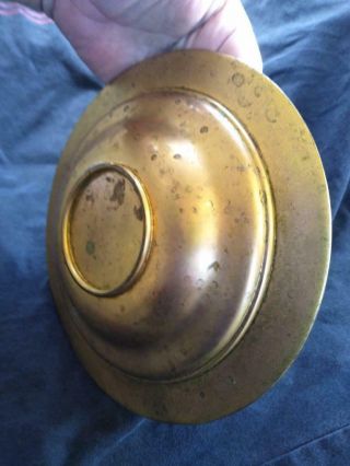 Antique Louis C Tiffany Bronze Enamel Enameled Favrile Bowl Dish Mission Era Art 2