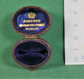 VINTAGE EMPTY JEWELLERY BOX FOR RING ECT (B189) 3