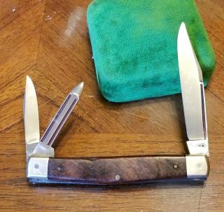 Vtg Rare Gouverneur Solingen Germany 3 Blade Folding Pocket Knife