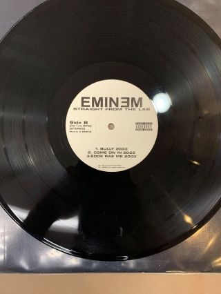 Eminem - Straight From The Lab Promo Vinyl Record - Rare Rap