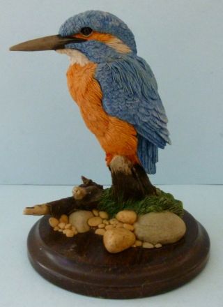 Country Artists Kingfisher Wild Bird Ornament Figurine Animal Ca512 1991 Rare