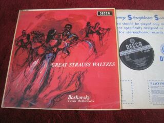 Uk Decca Sxl 6029 Wbgr Ed1 Great Strauss Waltzes Boskovsky