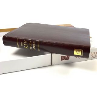 The King James Version Study Bible Red Letter Bonded Leather Burgundy