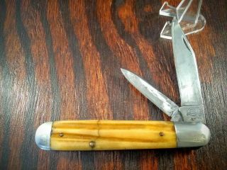 Vintage Queen 2 Blade Jack Folding Pocket Knife Made In Usa