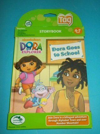Leap Frog Dora The Explorer Dora Goes To School Tag Story Book