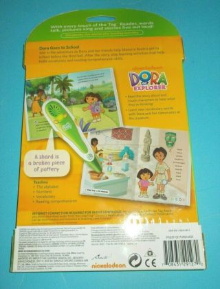 Leap Frog Dora The Explorer Dora goes to School Tag Story Book 2