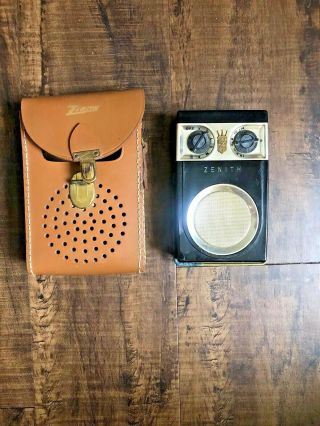 Vintage Transistor Radio Zenith Royal 500 Deluxe " Owl Eyes "