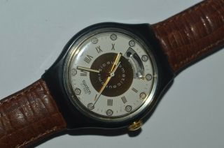 1992 Vintage Swatch Watch Sab101 Fifth Avenue Automatic Swiss Unisex Self Wind