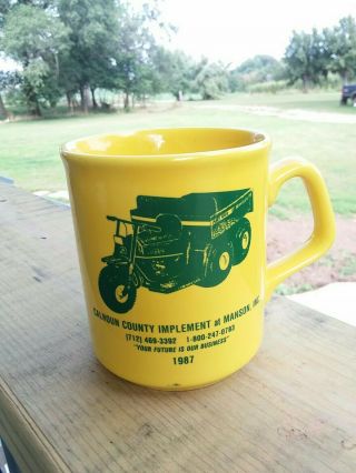 John Deere Implement Mug Yellow Coffee Cup Ceramic Made In England