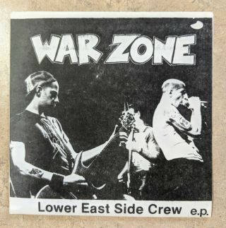 Warzone Lower East Side Crew 7 " Revelation 1 1988 Rare Nyhc Agnostic Front