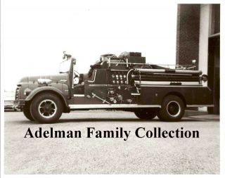 8x10 Photo Philadelphia Pa Fire Dept Engine 62 1954 Gmc John Bean Pumper A753