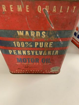 Montgomery Wards Vintage Two Gallon Oil Can