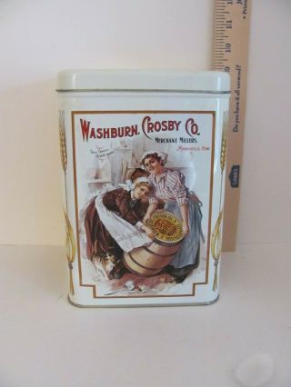 Vintage Adverting Tin Minneapolis Minnesota Washburn Crosby Co Gold Medal Flour