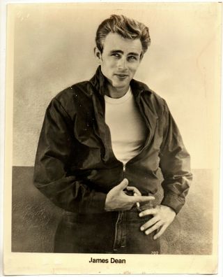 Iconic Movie Publicity Photo James Dean In Rebel Without A Cause 1955 Celebrity